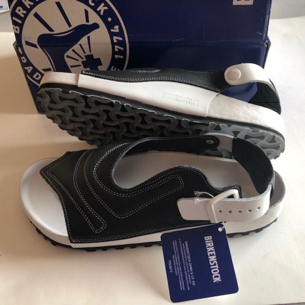 Birkenstock Terra Nappa leather black sandal. Exquisite. Size: 7, 10, 38 - Picture 4 of 13